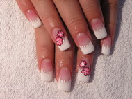 francia köröm minta